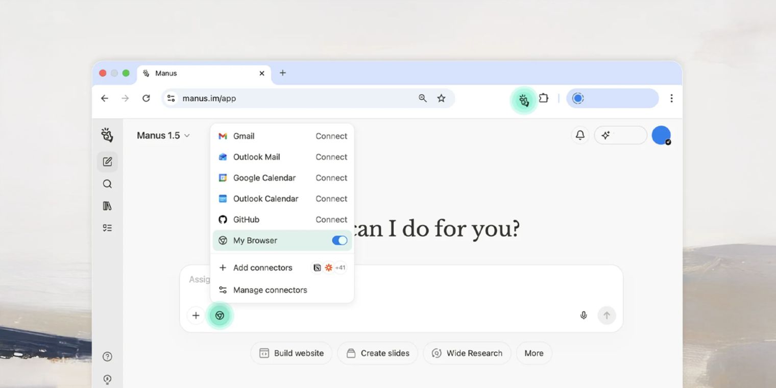 Manus Browser Operator beta launches for local automation in Chrome and ...