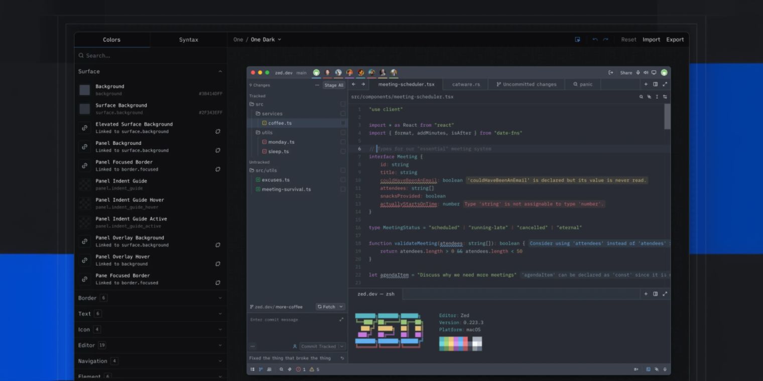 Zed releases a new theme builder with live preview to customize your ...