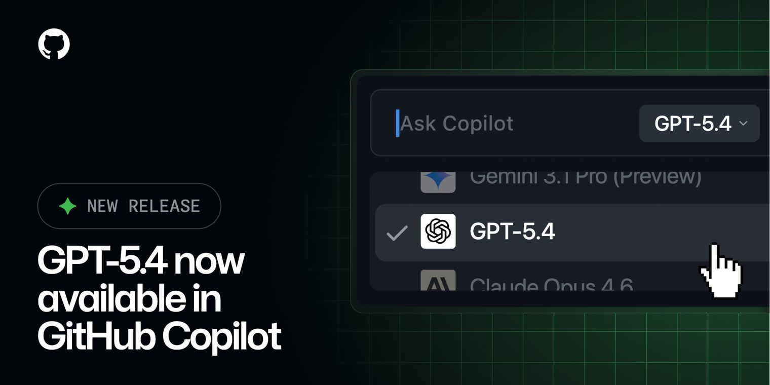 GPT-5.4 now available in GitHub Copilot for Pro and business users ...