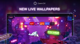 Opera GX launches interactive live wallpapers with real-time system metrics monitoring image