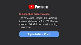 YouTube Premium Family is reportedly raising its subscription price by up to €14 image