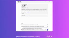 Poe platform integrates Cartesia AI and supports text to audio conversion image