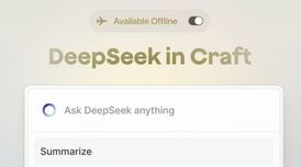 Craft integrates DeepSeek R1 for offline AI assistance image