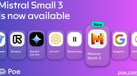 Poe integrates Mistral Small 3 AI model image