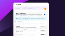 Firefox 148 has been released and finally introduces an AI controls panel for its AI tools image