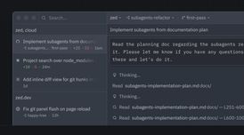 Zed launches parallel agent orchestration with a threads sidebar to control & monitor them image