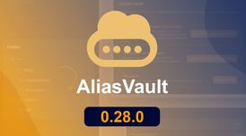 AliasVault 0.28 adds nested subfolders, new export formats, and improved browser extension image