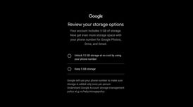 Google is shrinking free storage from 15GB to 5GB unless you add a verified phone number image
