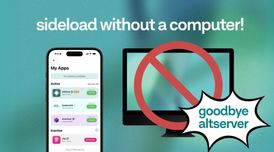AltStore launches on-device app sideloading without a computer or AltServer image