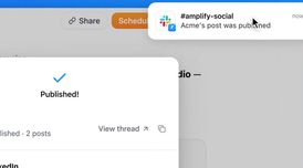 Typefully adds automatic Slack notifications for live posts image