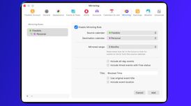 Fantastical launches Calendar Mirroring for automatic cross-calendar syncing image