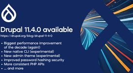 Drupal 11.4.0 slashes database queries and boosts compression image