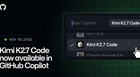 Kimi K2.7 Code open-weight model now selectable in GitHub Copilot image