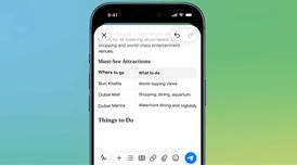 Telegram adds rich text editor with tables, AI content, and more image