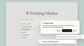 Claude Cowork adds screen-recorded skill teaching for advanced automation image
