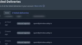Addy.io update: bulk delete failed deliveries & new subscription features image