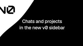v0 sidebar groups chats by project with real-time status updates image
