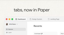 Tabs now available in Paper Design image