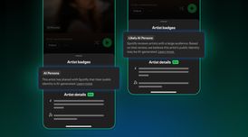Spotify to introduce AI Persona badges for artists with AI-generated identities image