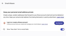 Brave launches Email Aliases and new Brave Accounts that keep passwords off its servers image
