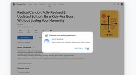 Use Google Play ebooks as sources in Gemini Notebook image