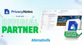 AlternativeTo welcomes PrivacyNotes as our new official partner! image