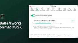 BatFi 4.0 updates charging controls on macOS 27 image
