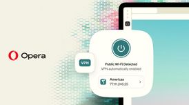 Opera VPN now turns on automatically on public Wi-Fi networks image