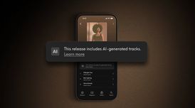 Qobuz now displays a tag alerting users when music has been identified as AI-generated image
