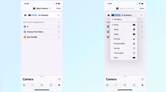 iOS 17 Beta updates Apple's Shortcuts app with new Camera actions image