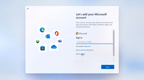 Windows 11 removes all bypass methods for Microsoft account setup, removing local accounts image