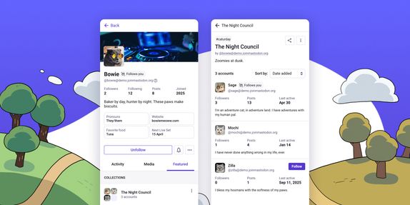Mastodon 4.6 introduces collections, redesigned profiles, and improved profile editing image