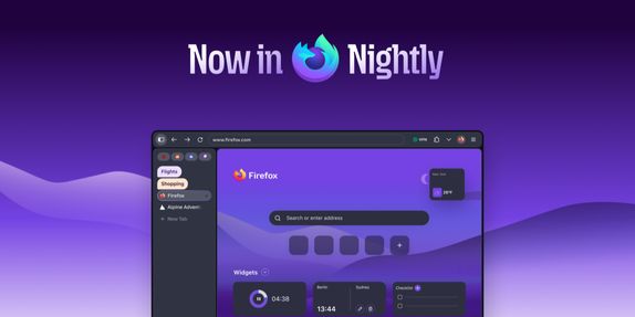 A first look at Firefox's new Nova UI, with the return of compact mode, in Nightly channel image