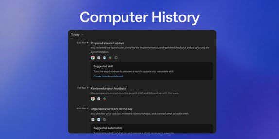 OpenAI launches a Computer History feature that tracks user activity across apps and sites image
