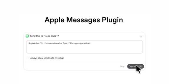 OpenAI launches a ChatGPT plugin for Apple Messages that can basically text on your behalf image