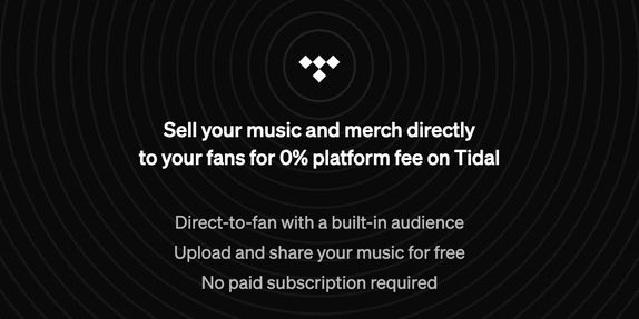 TIDAL drops direct-to-fan platform fees for U.S. artists, with more countries to follow image