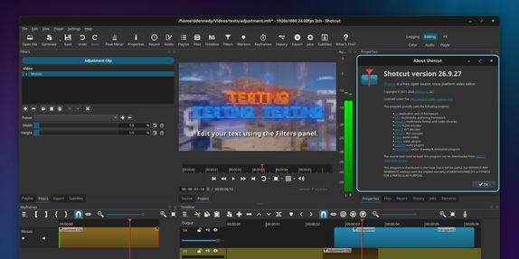 Shotcut unveils version 26.9 with automatic audio ducking, refined UI, and brand-new logo image