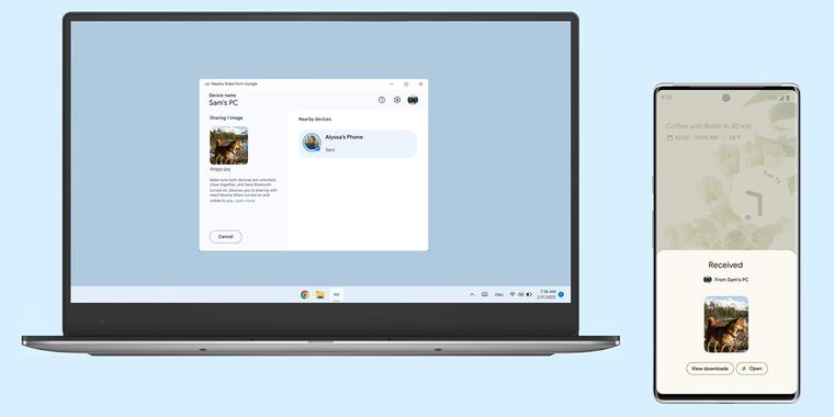 Nearby Share Beta Now Available for Windows PCs
