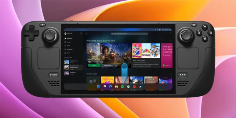 Microsoft's experimentation with handheld mode for windows devices: Gamepass on Steamdeck soon?