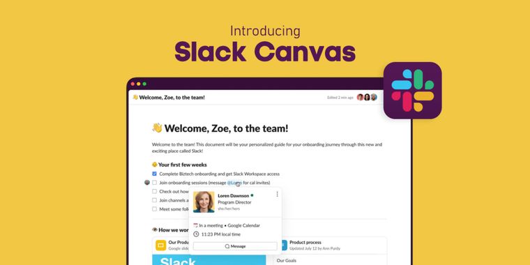 Introducing Slack Canvas: The ultimate workspace for organizing and sharing information within the platform