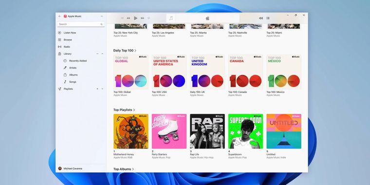 Apple releases updates for Apple Music, Apple TV, and Apple Devices Apps for Windows 11 users