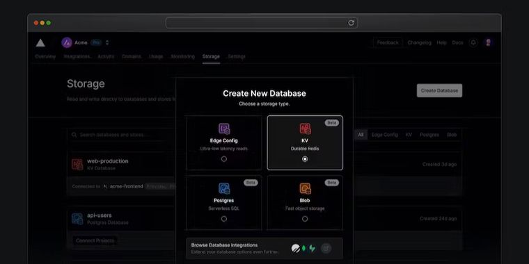 Vercel launches new back-end services for efficient data storage and access at the edge