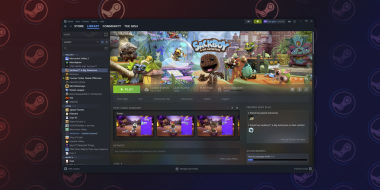 Revamped Steam Desktop client: In-game overlay, visually enhanced, and new Notes feature