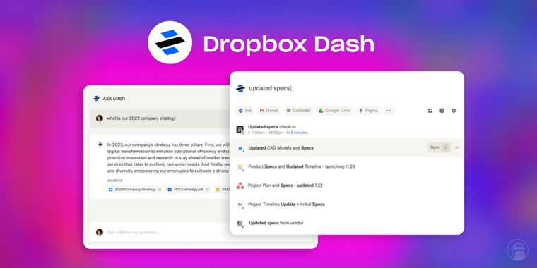 Dropbox has launched a powerful universal search tool powered by AI called Dropbox Dash
