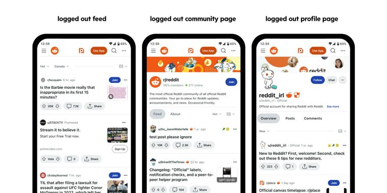 Reddit revamps website design for non-Logged In users