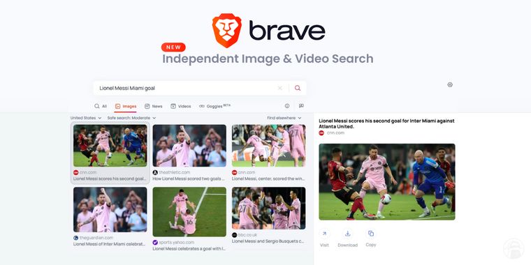 Brave Search introduces privacy-preserving image and video search index, reducing dependence on Google and Bing