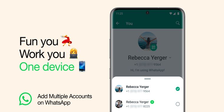 WhatsApp officially rolls out multiple account support for Android users