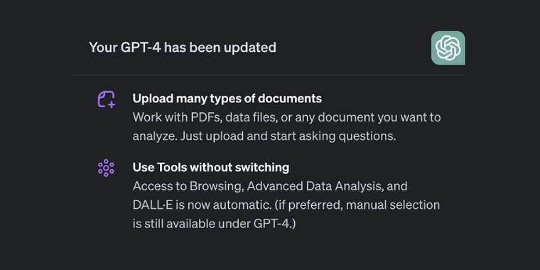 OpenAI expands ChatGPT capabilities and allows document upload and analysis