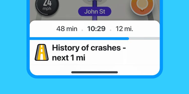 Waze introduces crash history alerts to enhance road safety thanks to historical data