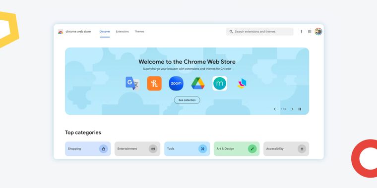 Chrome Web Store gets a Material You design makeover